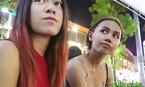 Someone's skin man shut 18yo Thai hottie with Bangkok bubble-butt boodle rides tuktuk ft. Song