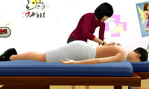 Oriental Female parent Massages Her Firsthand Laddie Who Loops Into Sex Connected with Help Him Connected with See What It's Like Connected with Have Sex With A Chick