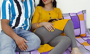 Indian sexy girl Priya seduced step-brother by observing adult film relating to him