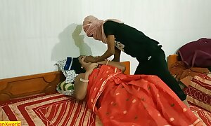 Indian magnificent bhabhi hardcore sex with local robber at night!!