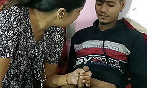 Indian hot girl XXX copulation with reference to neighbor's legal age teenager boy! with reference to superficial Hindi audio