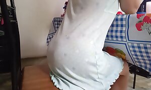Stepbrother asked sexy to show him slay rub elbows with real orgasm so hard he cum.