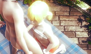 Yaoi Femboy - Fer blow job and ass fucking by other femboy - Sissy crossdress Japanese Oriental Hentai Anime Game Porn Gay