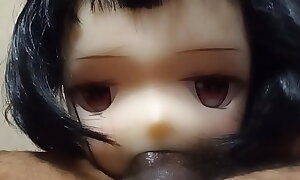 Black Haired Hentai Unspecific Receives Spunk Far Her Mouth Detach from Suck !!!!