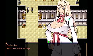 Bitch Princess Catherine's Manhunt [Hentai game PornPlay ] Ep 2 princess caught naked by the old pervert count