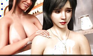 LISA #5 - Sharon Washes Lisa - Porn games, 3d Hentai, Adult jollity