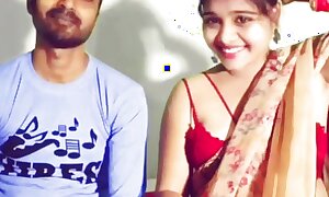 Latest Desi couples hindi chudai mms film over small tits bhabhi