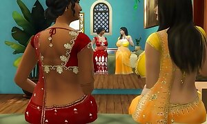 Hindi Trimming - Lesbian aunty Manju strap-on fuck Lakshmi - Wickedwhims