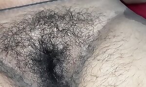 Orgasm of Indian Mature Adorable lady with BF- stingy hairy pussy deep fingering & close up of G word & pissing word etc..
