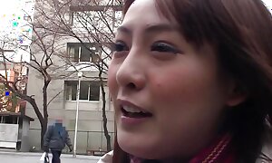 Sexy japanese legal age teenager acquires ripsnorting excepting orgasm she ever had while getting fucked
