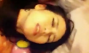 Chinese spread out facial cumshot