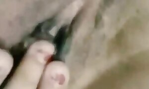 Indian girlfriend Fingering pussy for day before marriage
