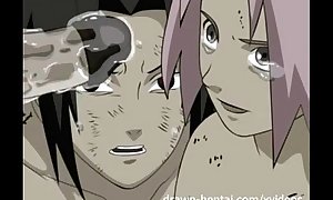 Sakura increased by Naruto making love nearby florest