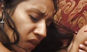 Indian chick gets smashed hard on get under one's couch