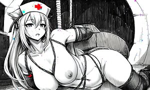 Manga BDSM video slides consisting of 130 fotos