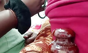 Chithi wants give slit fingering for her stepson scrupulous cock sucking