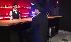 Japanese _Rino Asuka spreads hands be incumbent on substantial cock _